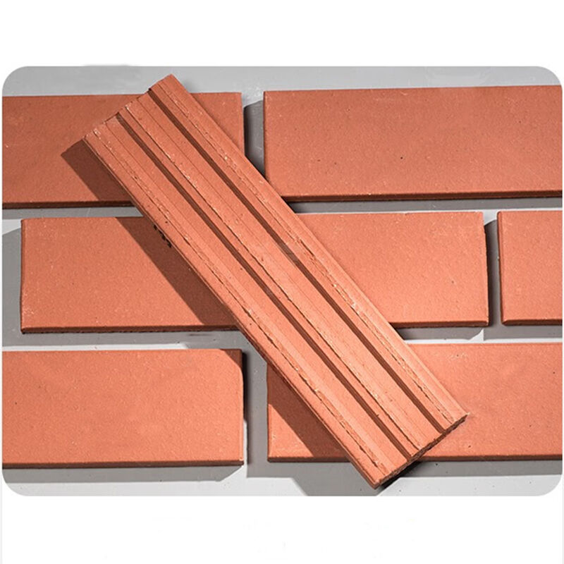 Terracotta naturale di mattoni sottili per decorazioni di facciate esterne e progetti architettonici