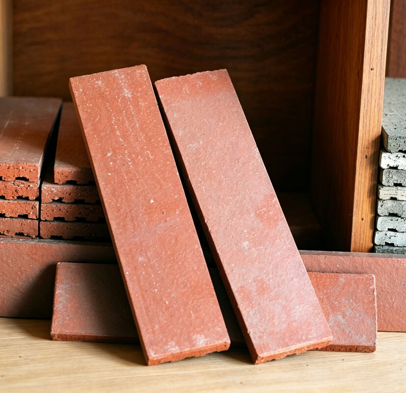Terracotta naturale di mattoni sottili per decorazioni di facciate esterne e progetti architettonici