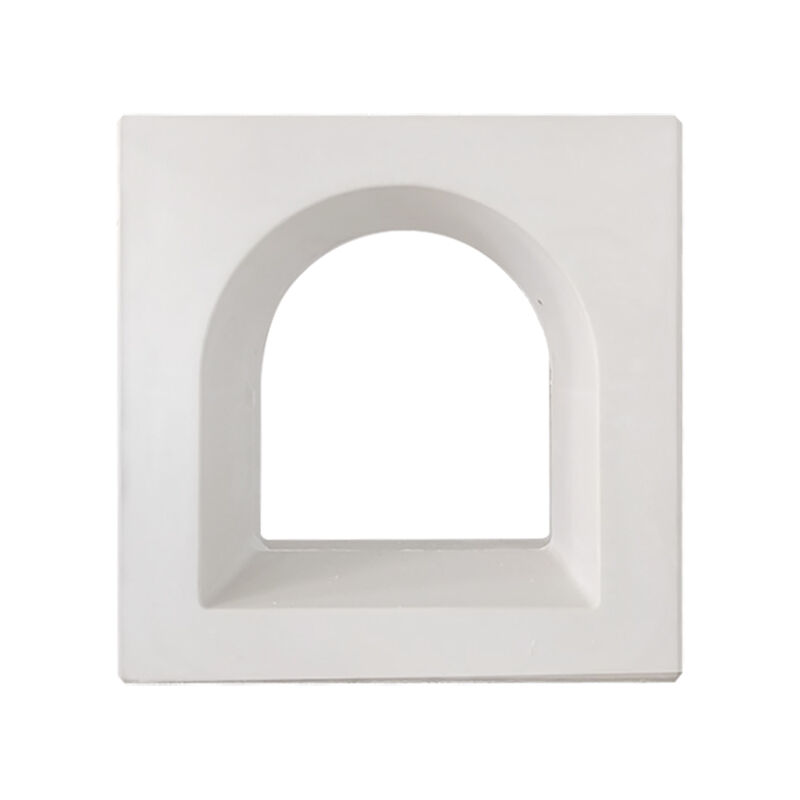 Blocchi di cemento geometrici cavi, blocchi decorativi a rete bianca per giardino interno e divisorio per patio