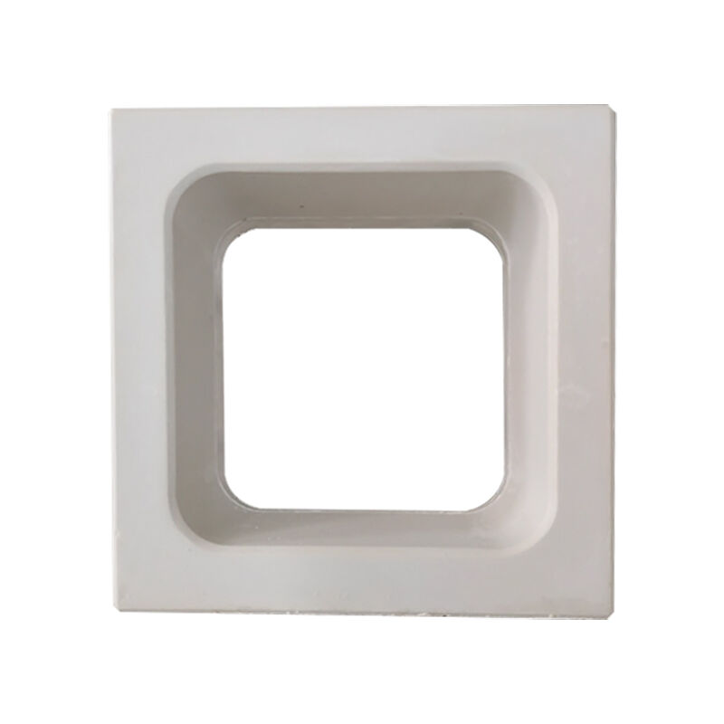 Blocchi di cemento geometrici cavi, blocchi decorativi a rete bianca per giardino interno e divisorio per patio