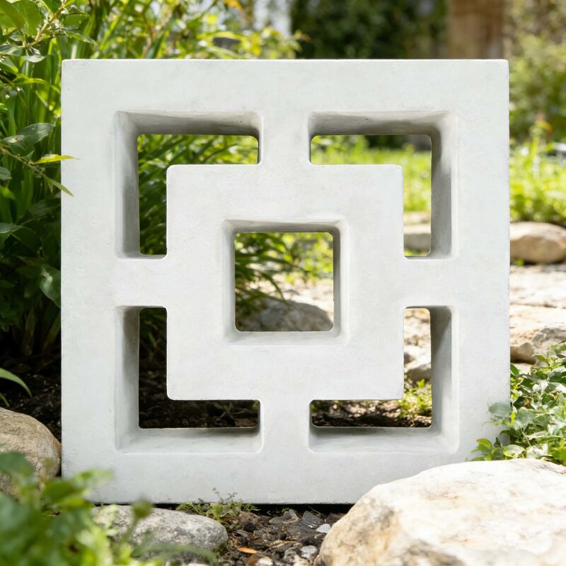 Moderni blocchi geometrici di cemento per ventilazione Pareti divisorie mattoni di cemento per facciate architettoniche Pareti schermo