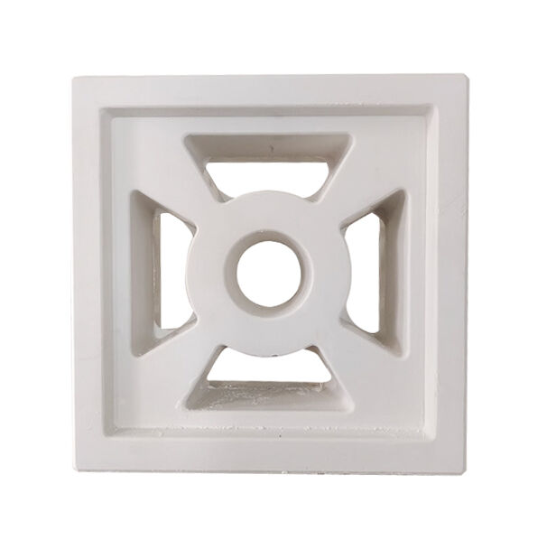 Moderni blocchi di vento in cemento bianco blocchi di schermo vuoto geometrico per divisori interni e facciate esterne