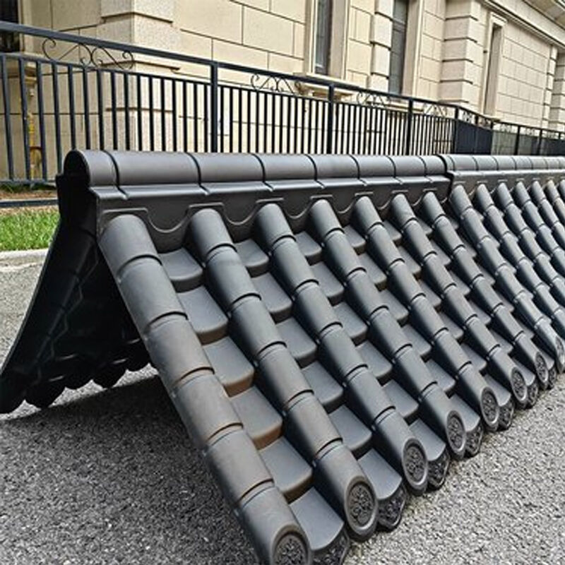 Forniture Sintetiche Commerciali per Coperture Cinesi Moduli Impermeabili in PVC/PP Polimero per Colmi e Grondaie per Cime di Recinzioni e Muri