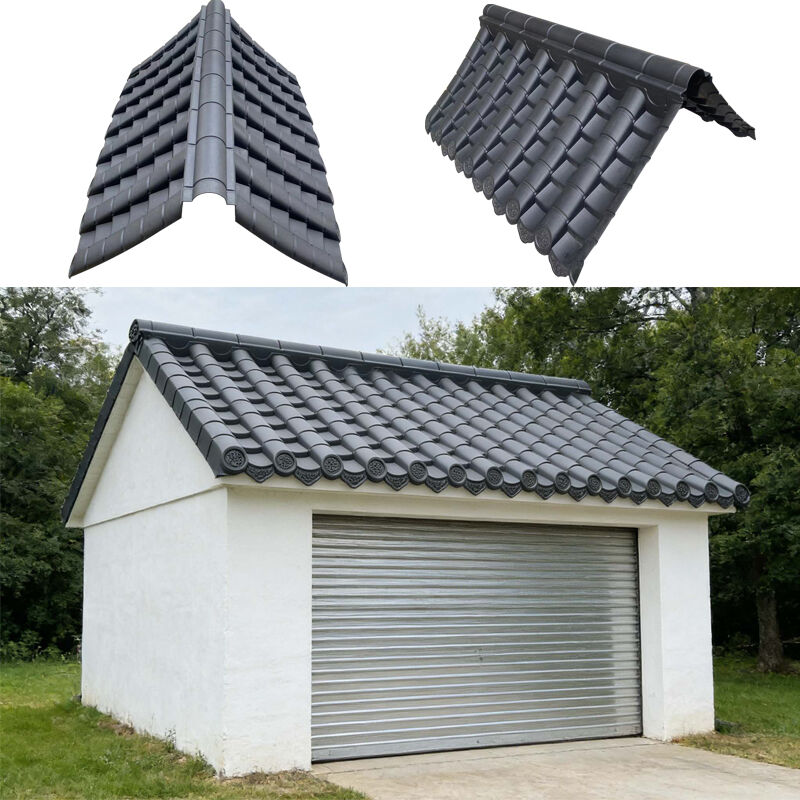 Forniture Sintetiche Commerciali per Coperture Cinesi Moduli Impermeabili in PVC/PP Polimero per Colmi e Grondaie per Cime di Recinzioni e Muri