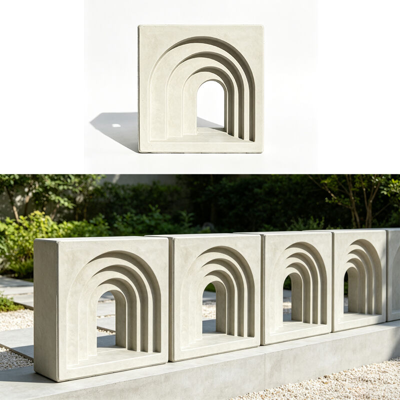 Blocchi di Ventilazione in Cemento Armato 3D | Mattoni Decorativi Cavi in Cemento per Vetrine e Pareti Architettoniche Parasole
