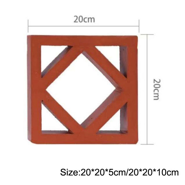 cavità esteriore Clay Brick Abrasion Proof dei mattoni decorativi di terracotta di 200mm