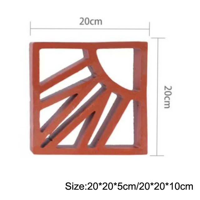 cavità esteriore Clay Brick Abrasion Proof dei mattoni decorativi di terracotta di 200mm