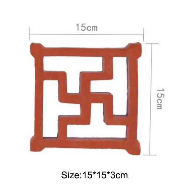 mattoni di Clay Breeze Blocks Decorative Hollow della parete di 100mm per resistente agli'acidi dei recinti