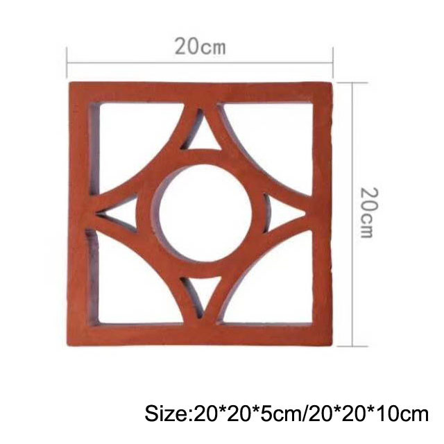 mattoni di Clay Breeze Blocks Decorative Hollow della parete di 100mm per resistente agli'acidi dei recinti