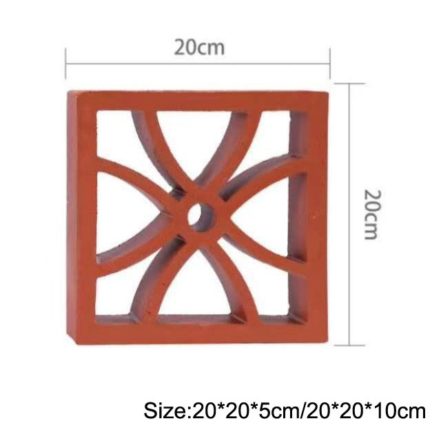 mattoni di Clay Breeze Blocks Decorative Hollow della parete di 100mm per resistente agli'acidi dei recinti